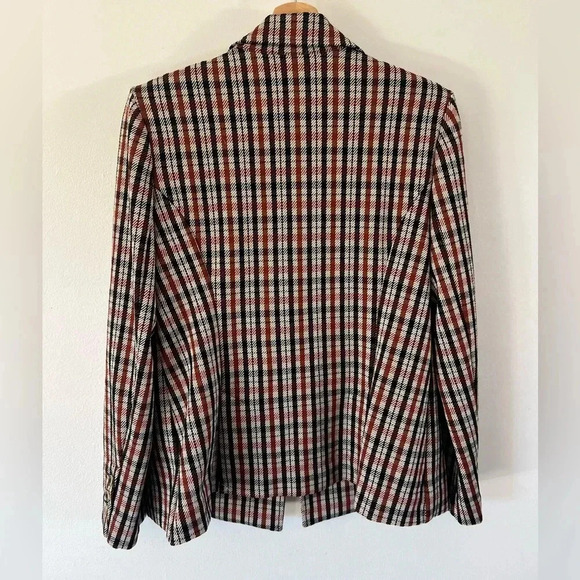 CAbi Jazzy Plaid Double Breasted Blazer & Kick Flare Cropped Ankle Pants Set - Picture 8 of 16